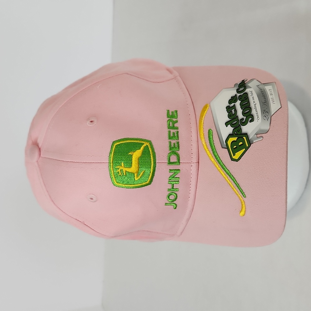 John Deere pink ball cap hat. Size OS